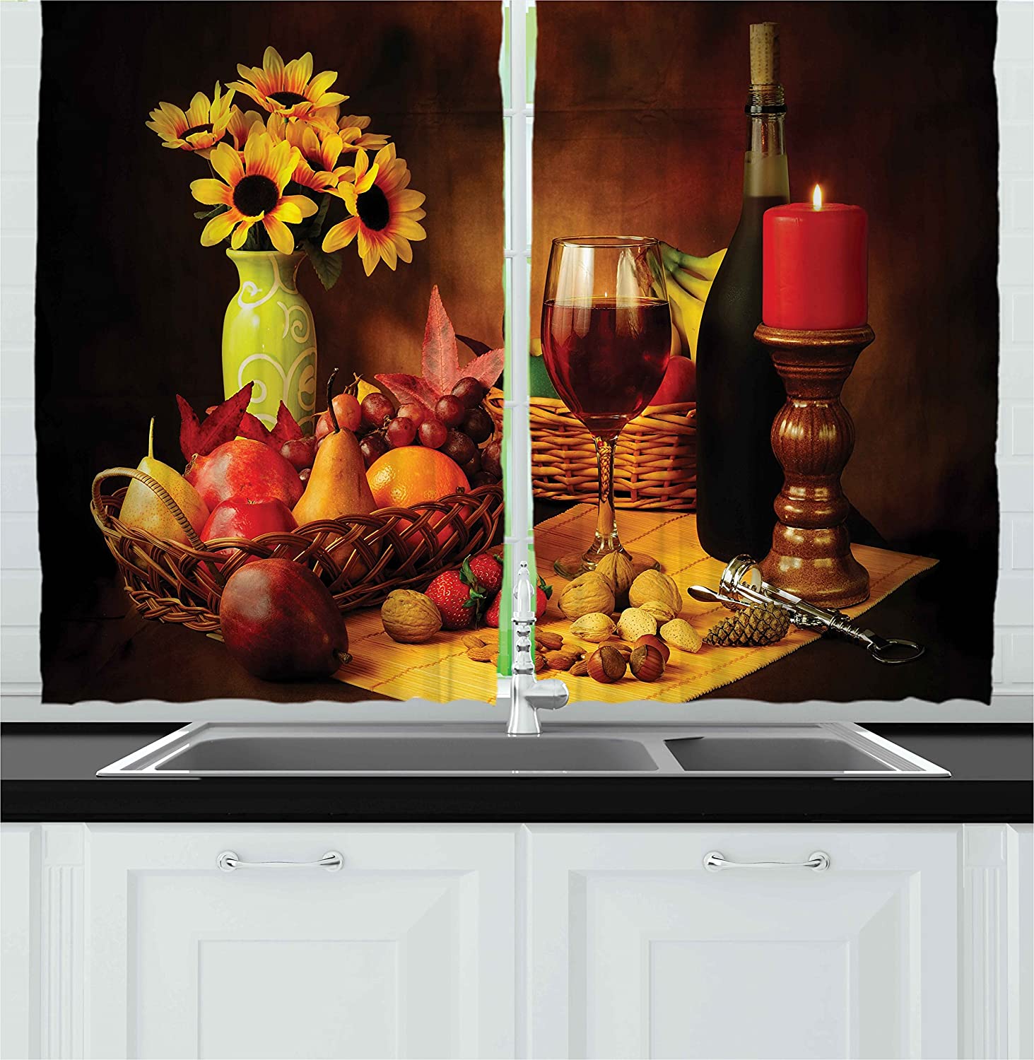 Top 20 Fruit Kitchen Curtains   Curtainmadness