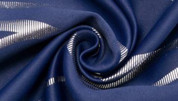 deep blue curtains fabric