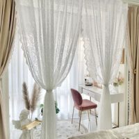 French lace curtains