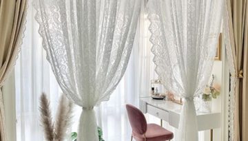 French lace curtains