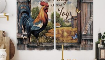Rooster Kitchen Curtains