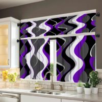 purple kitchen curtains