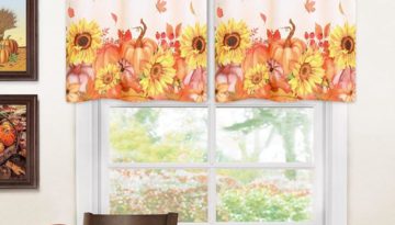 fall kitchen curtains