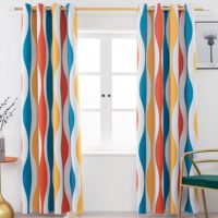 colorful thermal blackout curtains