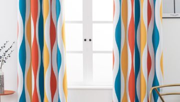 colorful thermal blackout curtains